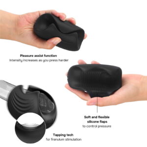 MANWAN – Sub One – Vibrerende Masturbator met Tapping Feature – Infinity Black