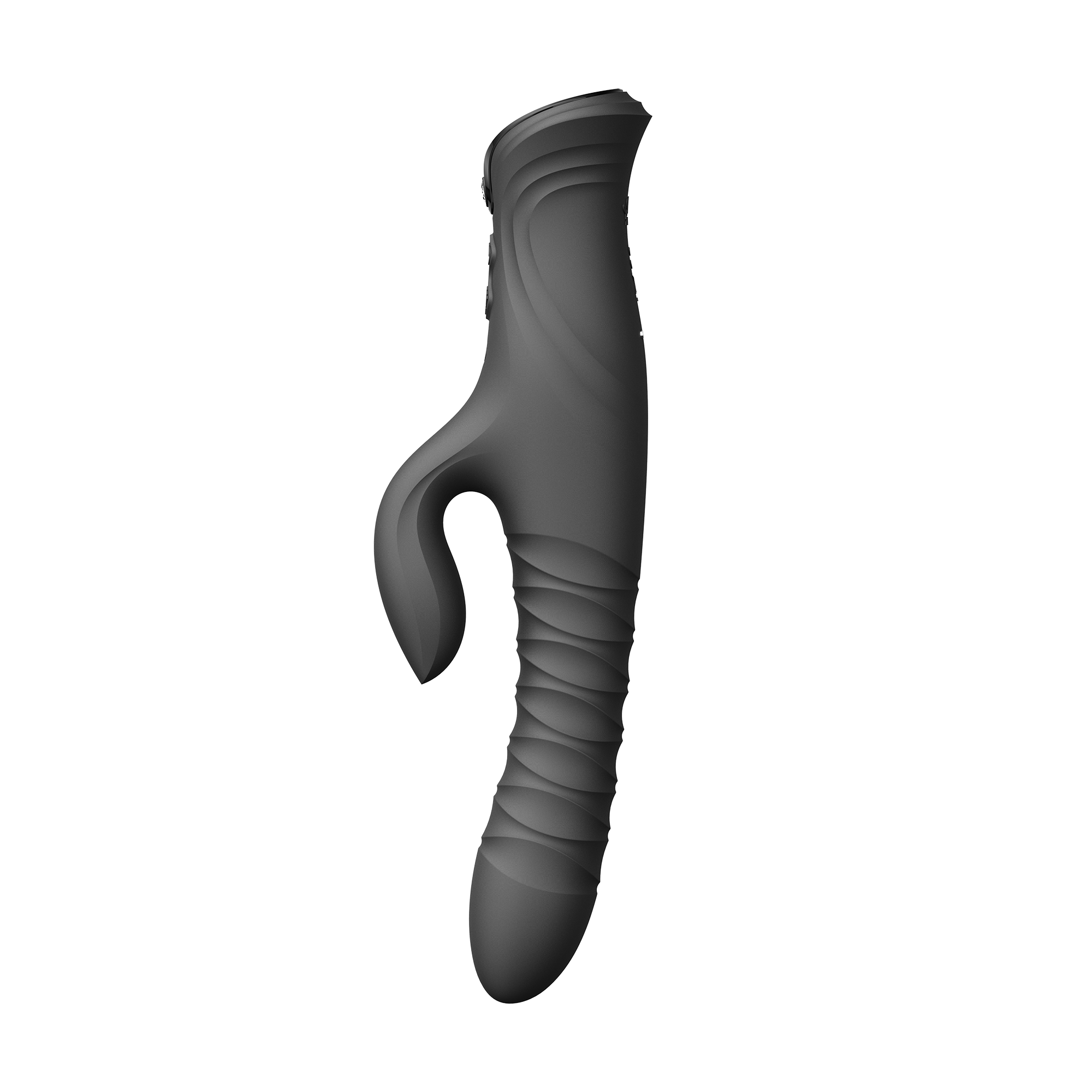 ZALO- Mose 2 - Rabbit Thrusting Vibrator - Zwart - Afbeelding 3