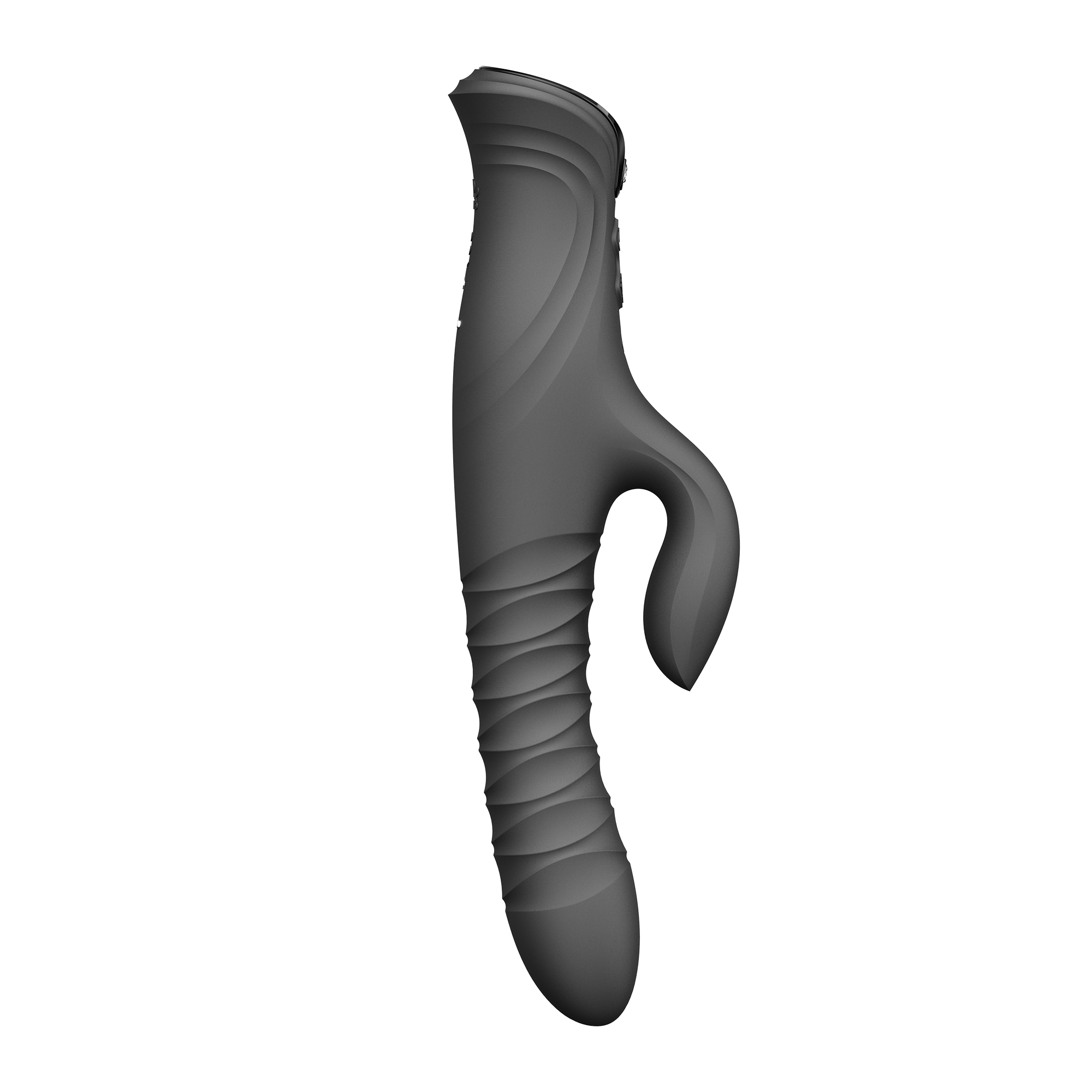ZALO- Mose 2 - Rabbit Thrusting Vibrator - Zwart - Afbeelding 4