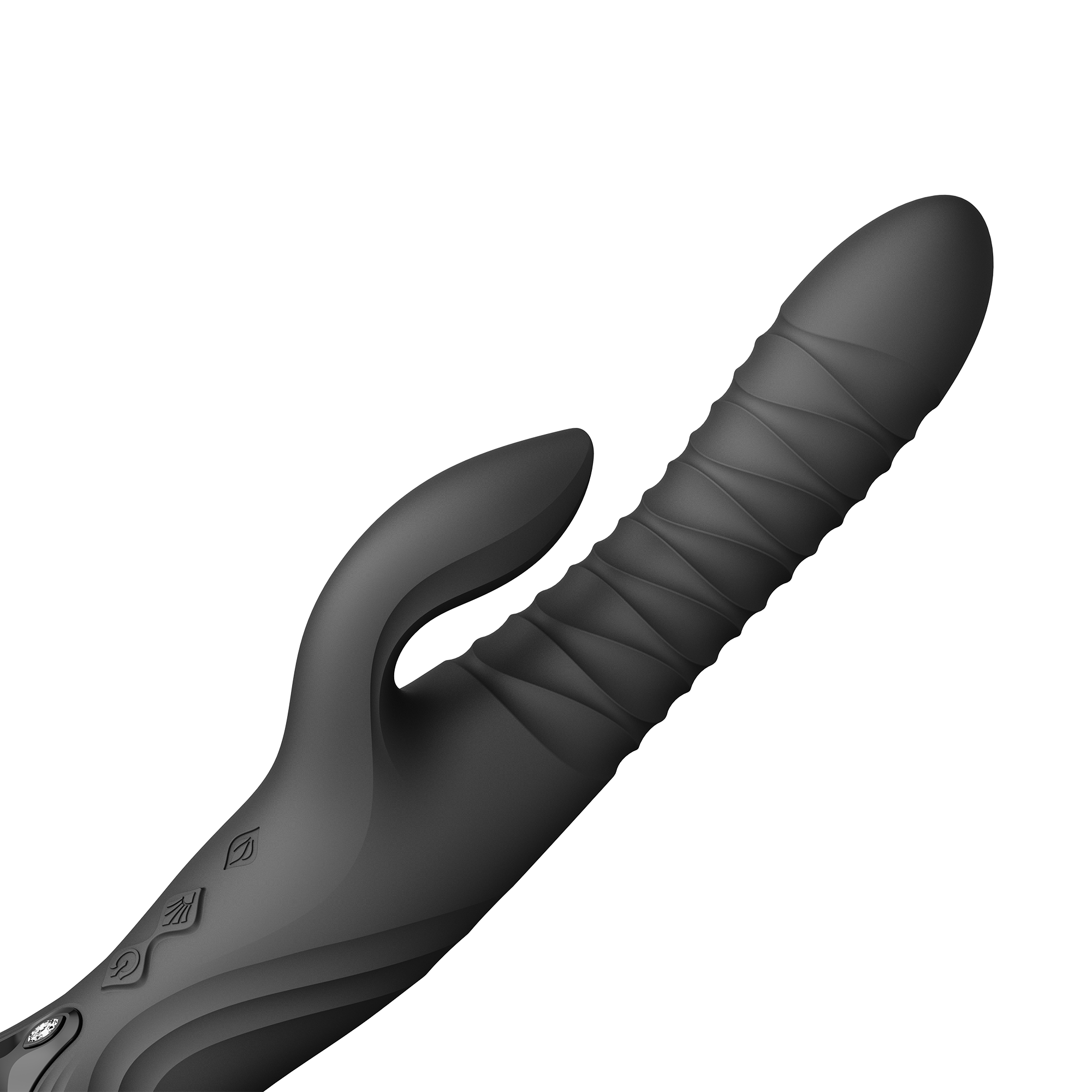 ZALO- Mose 2 - Rabbit Thrusting Vibrator - Zwart - Afbeelding 10