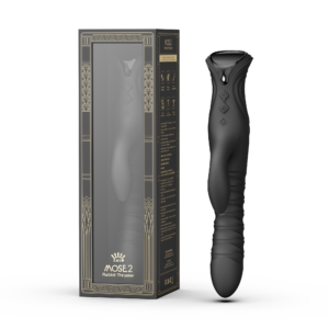 ZALO- Mose 2 – Rabbit Thrusting Vibrator – Zwart