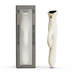 ZALO- Mose 2 – Rabbit Thrusting Vibrator – Ivoor Wit