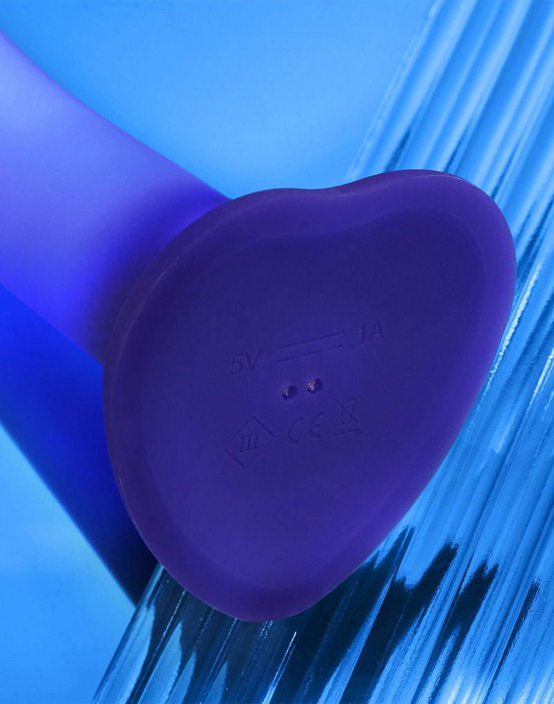 Strap-On-Me - Glow LED Dildo - Maat M - Paars - Afbeelding 10