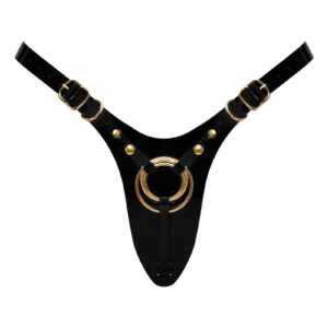 Strap-On-Me – Kunstleren Harnas Fabulous – One Size – Zwart Glanzend