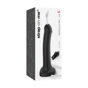 Strap-On-Me – Squirting Cum Dildo Realistic – Maat L – Zwart