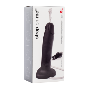 Strap-On-Me – Squirting Cum Dildo Realistic – Size XL – Black