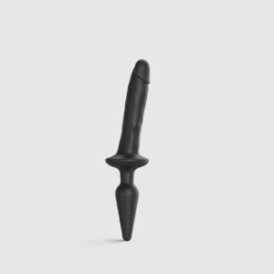 Strap-On-Me – Realistische Switch Plug-In – 2-in-1 Dildo & Butt Plug Maat S – Zwart