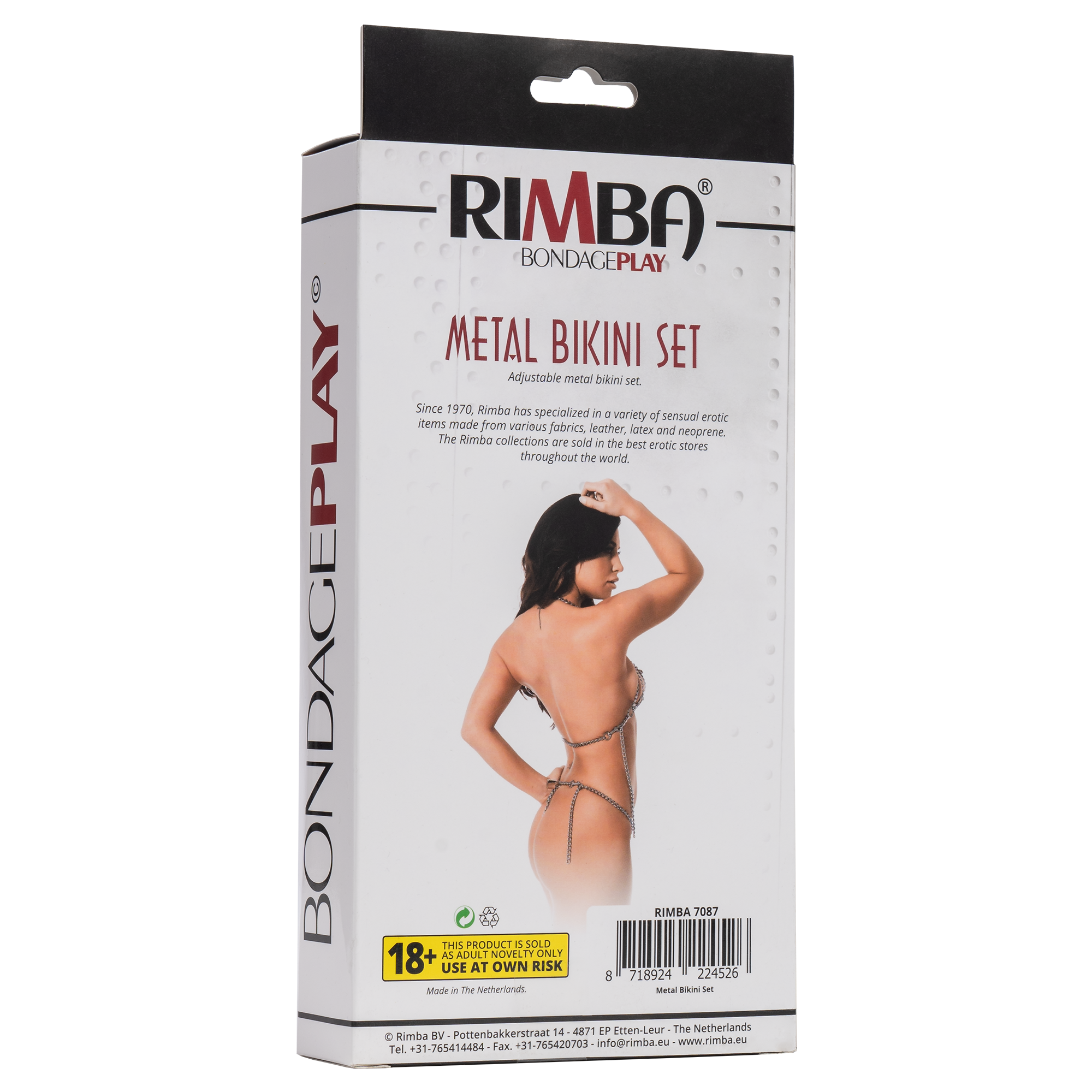 Rimba - BH + Slipje, set gemaakt van metalen kettingen - Afbeelding 8