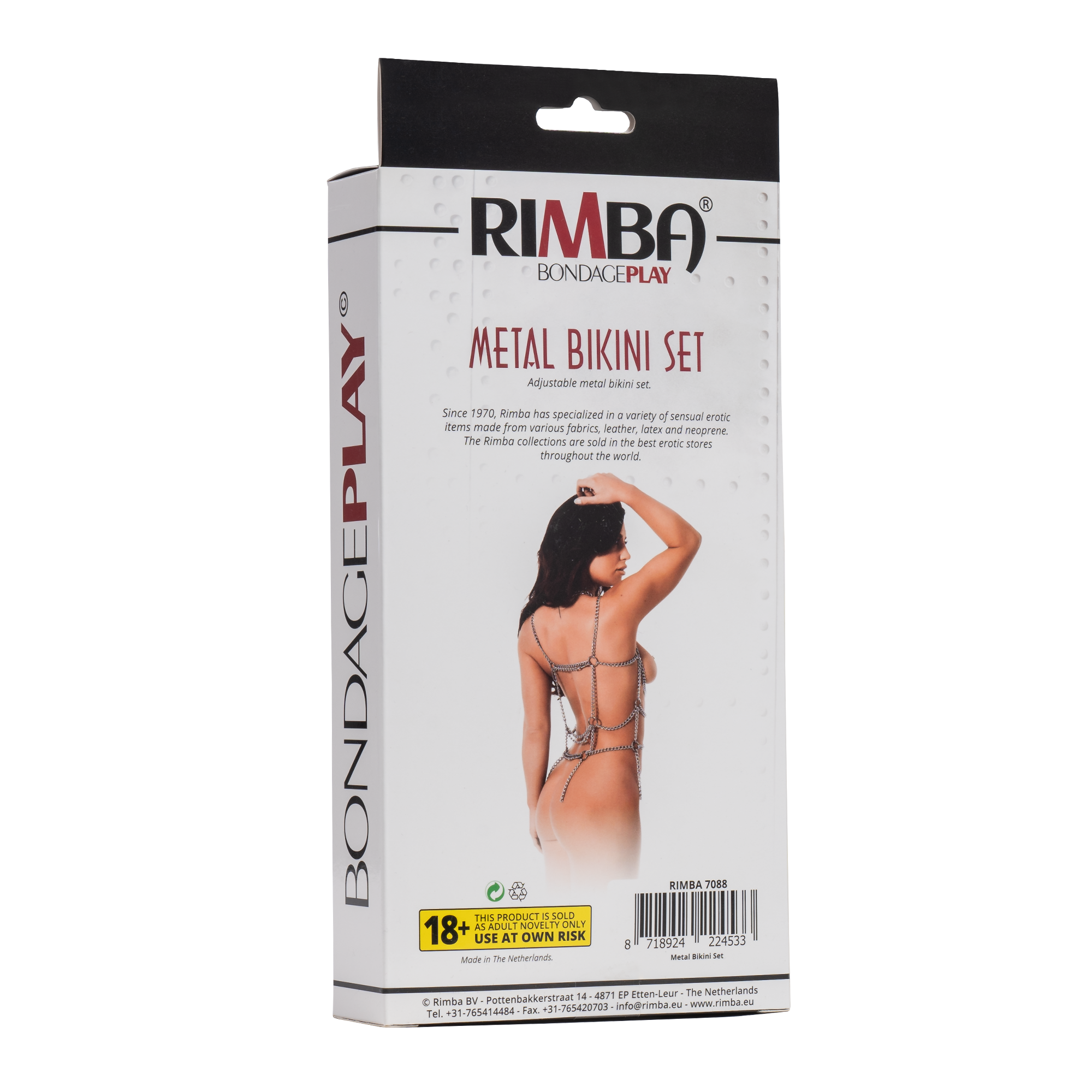 Rimba - BH + Slipje, set gemaakt van metalen kettingen - Afbeelding 8