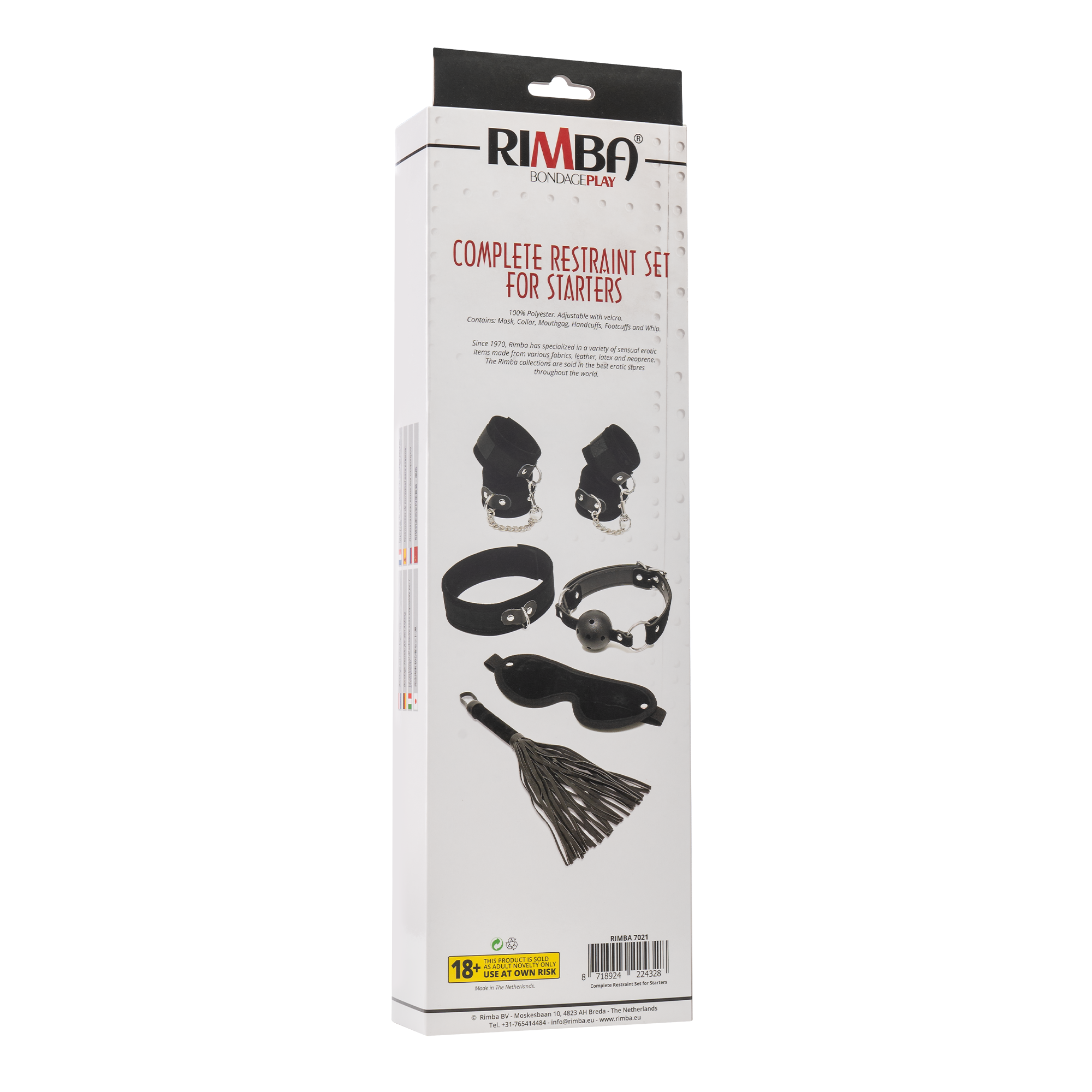 Rimba - Soft bondage starter set met klittenband Zwart - Afbeelding 13