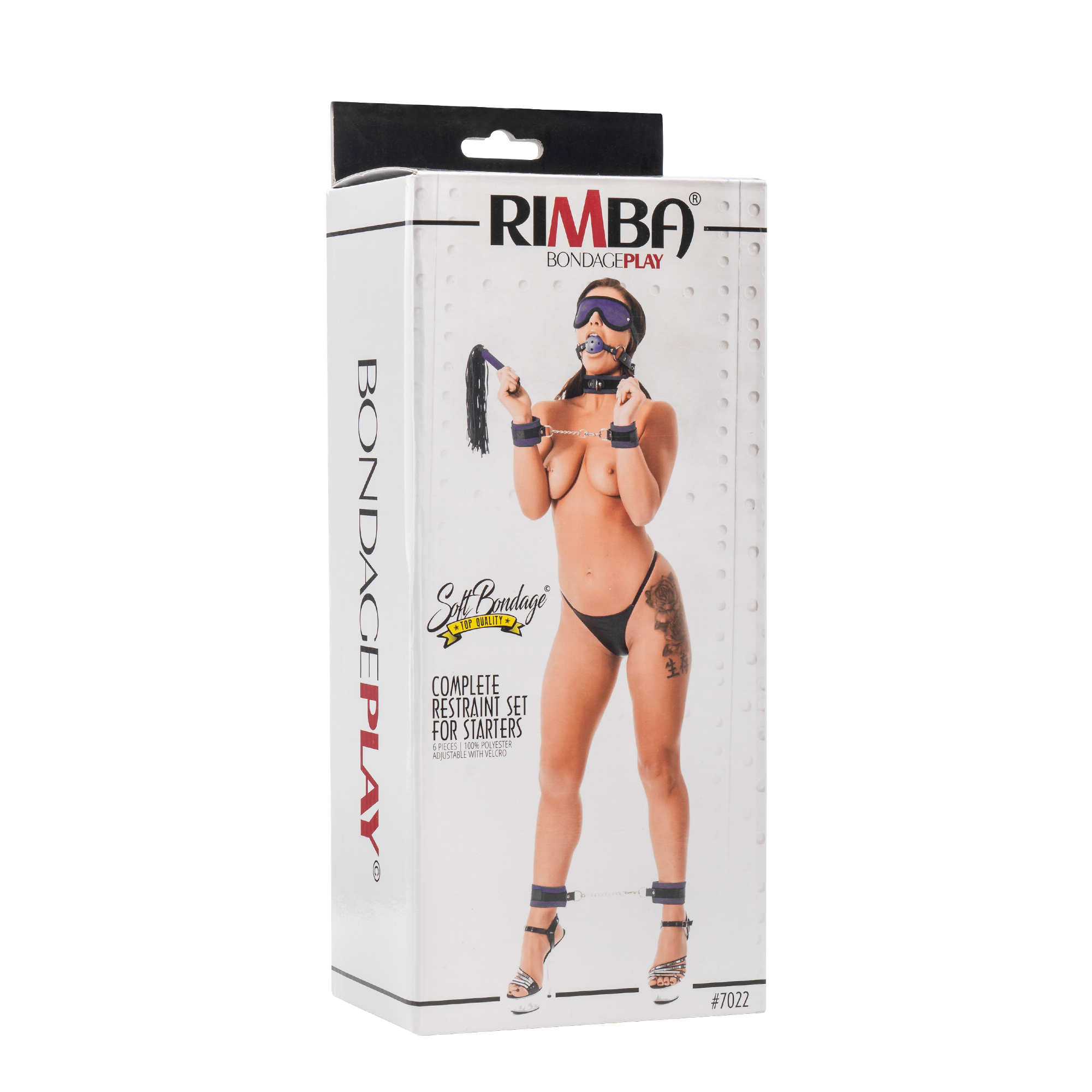 Rimba - Soft bondage starter set met klittenband Paars - Afbeelding 14