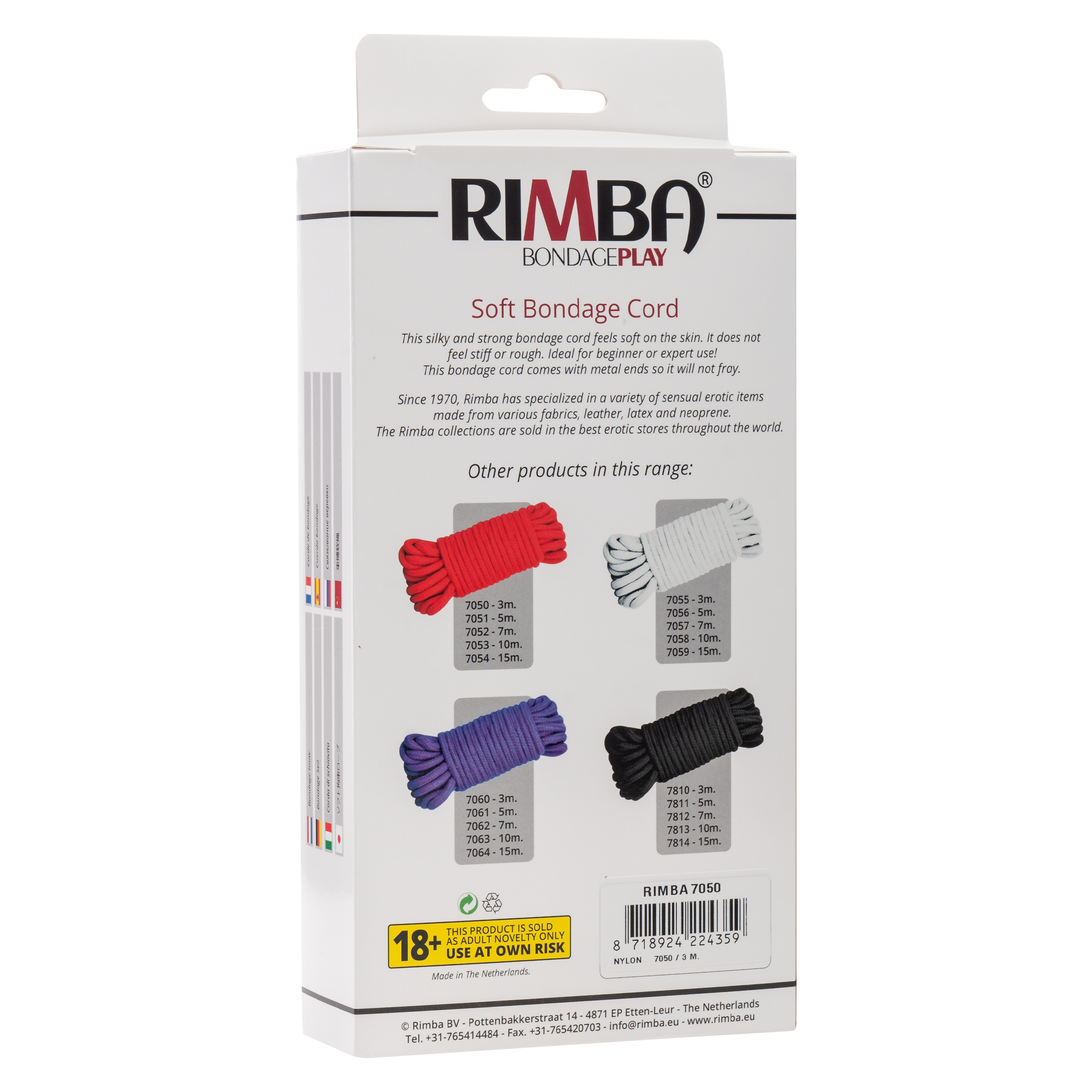 Rimba - Zacht Japans bondage touw, 3 m, 100% Nylon - Afbeelding 5