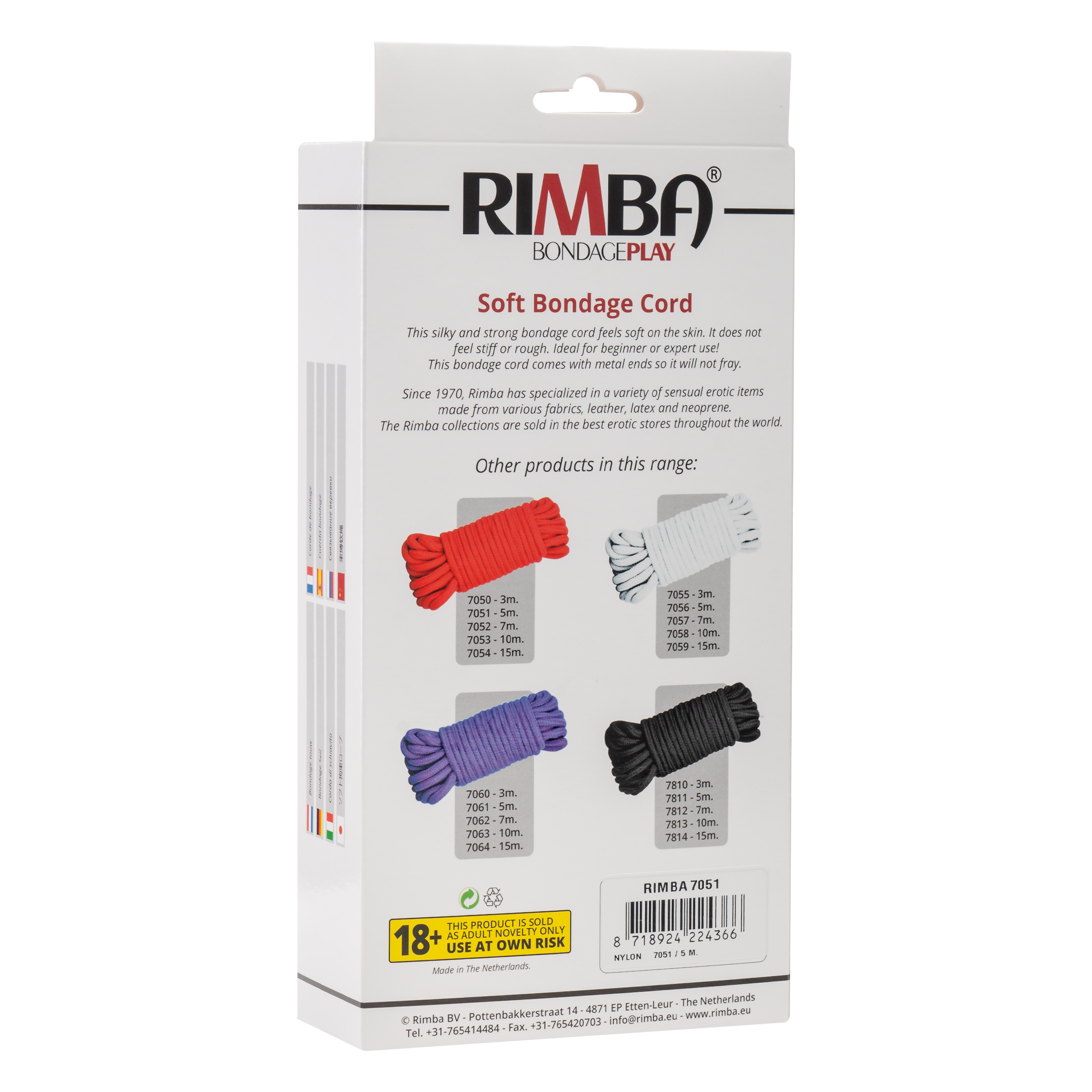 Rimba - Zacht Japans bondage touw, 5 m, 100% Nylon - Afbeelding 6