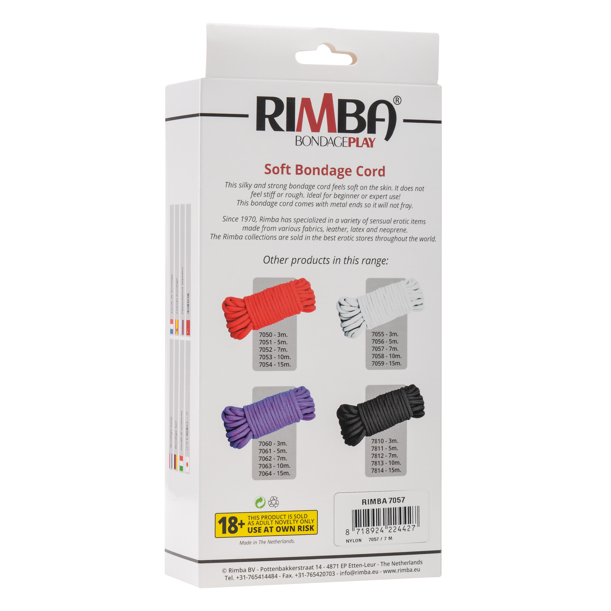Rimba - Zacht Japans bondage touw, 7 m, 100% Nylon - Afbeelding 6