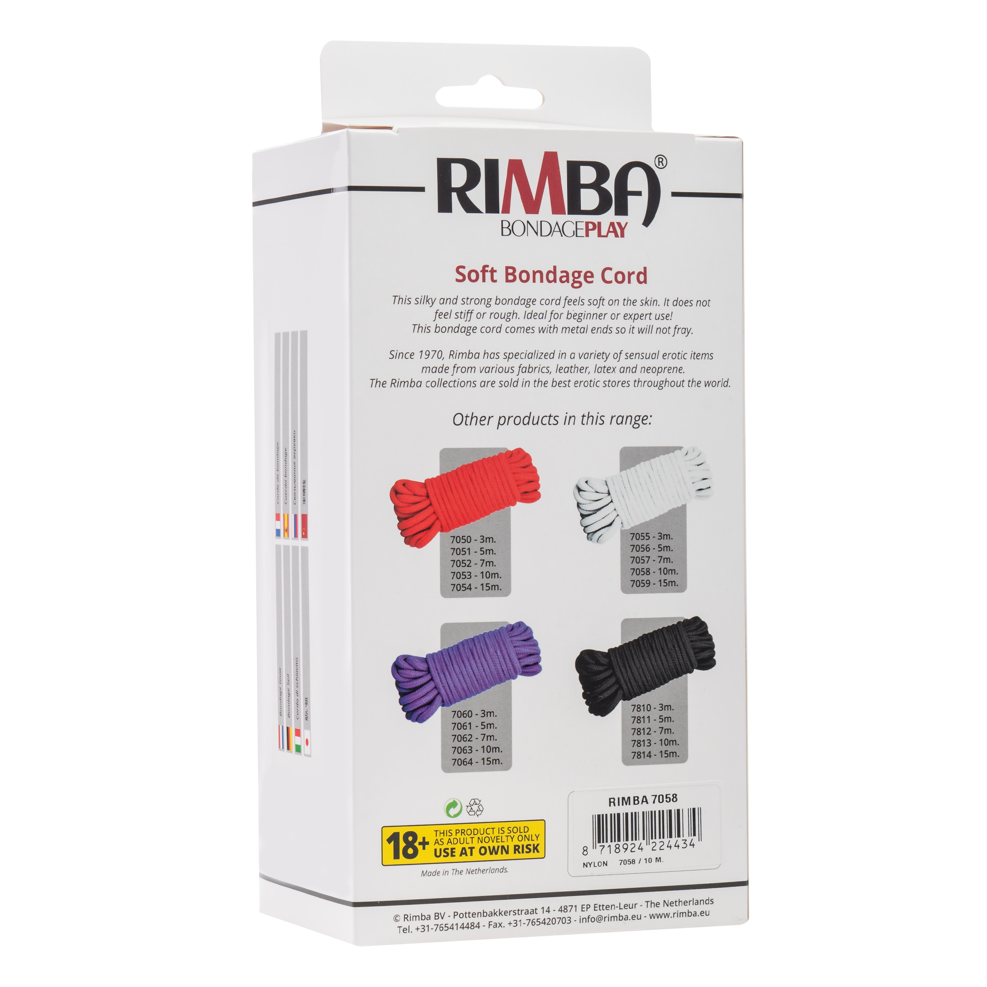 Rimba - Zacht Japans bondage touw, 10 m, 100% Nylon - Afbeelding 6