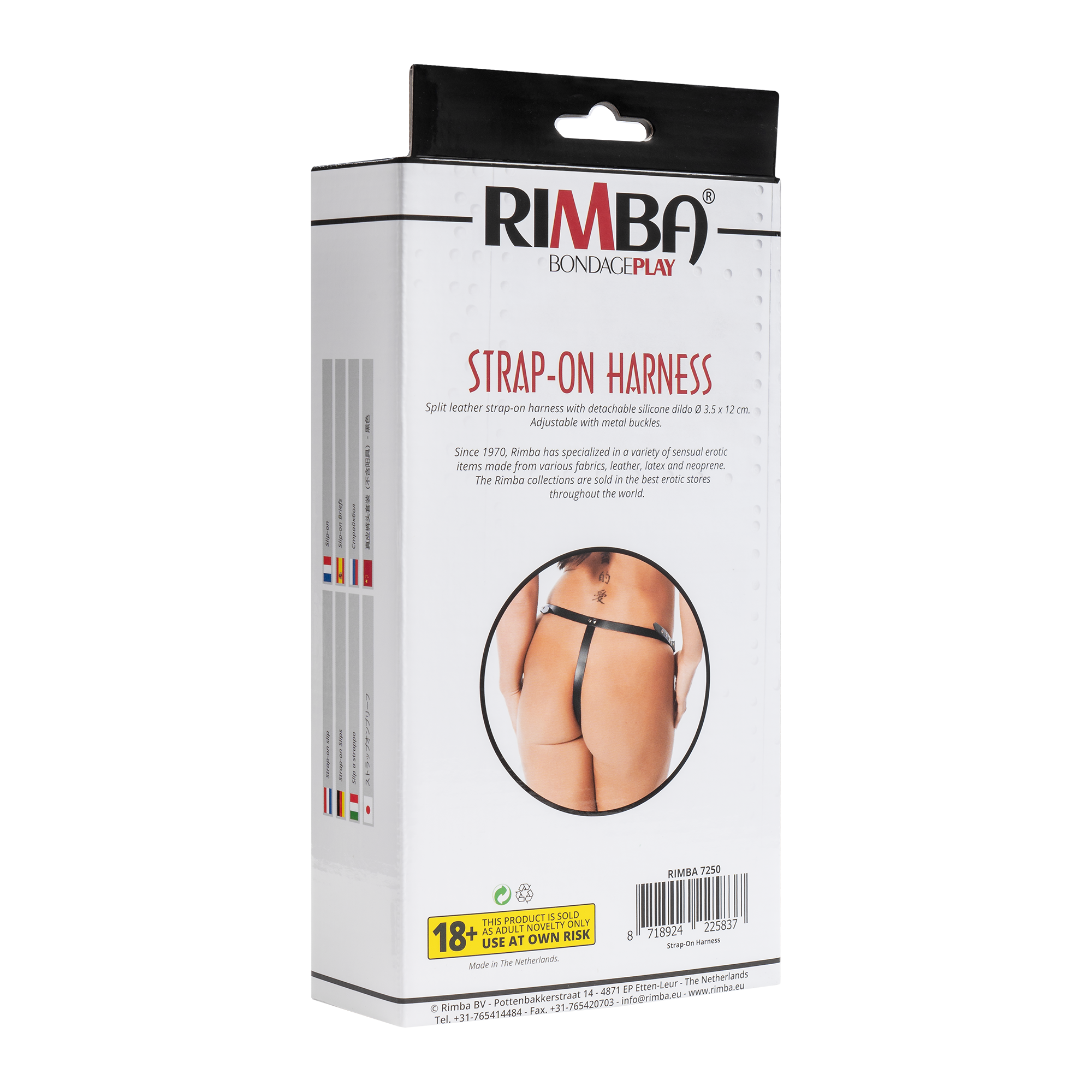 Rimba - Voorbind string met dildo (3.5 x 12 cm) - Afbeelding 7