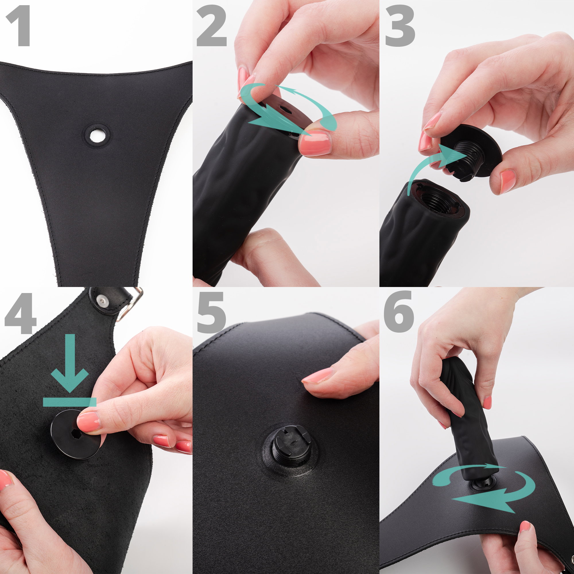 Rimba - Voorbind slip met dildo - Afbeelding 3