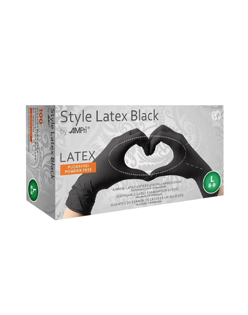 Rimba Latex Play - Latex Wegwerphandschoenen (100 stuks) - Zwart - Afbeelding 4