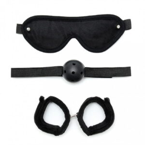 Rimba – Soft bondage set met klittenband (3-delig)
