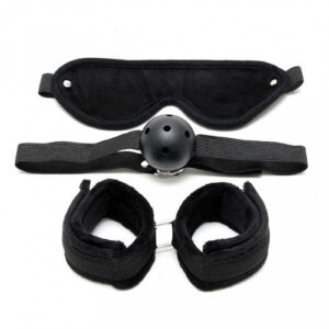 Rimba – Soft bondage set met klittenband (3-delig)