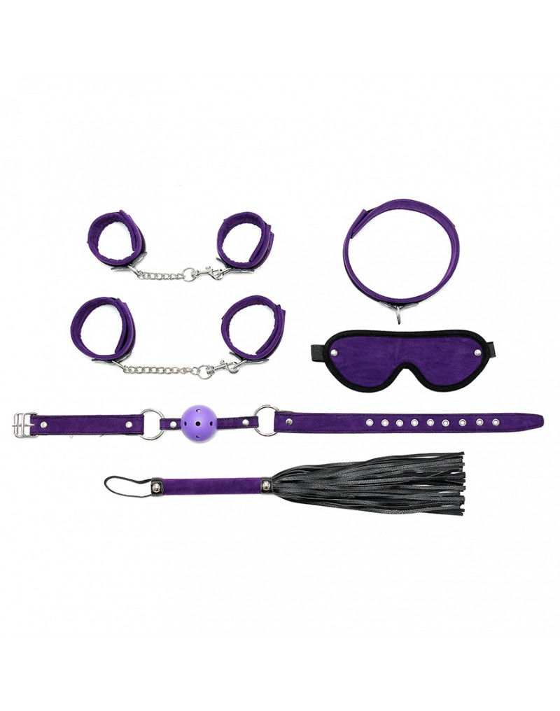 Rimba - Soft bondage starter set met klittenband Paars - Afbeelding 3