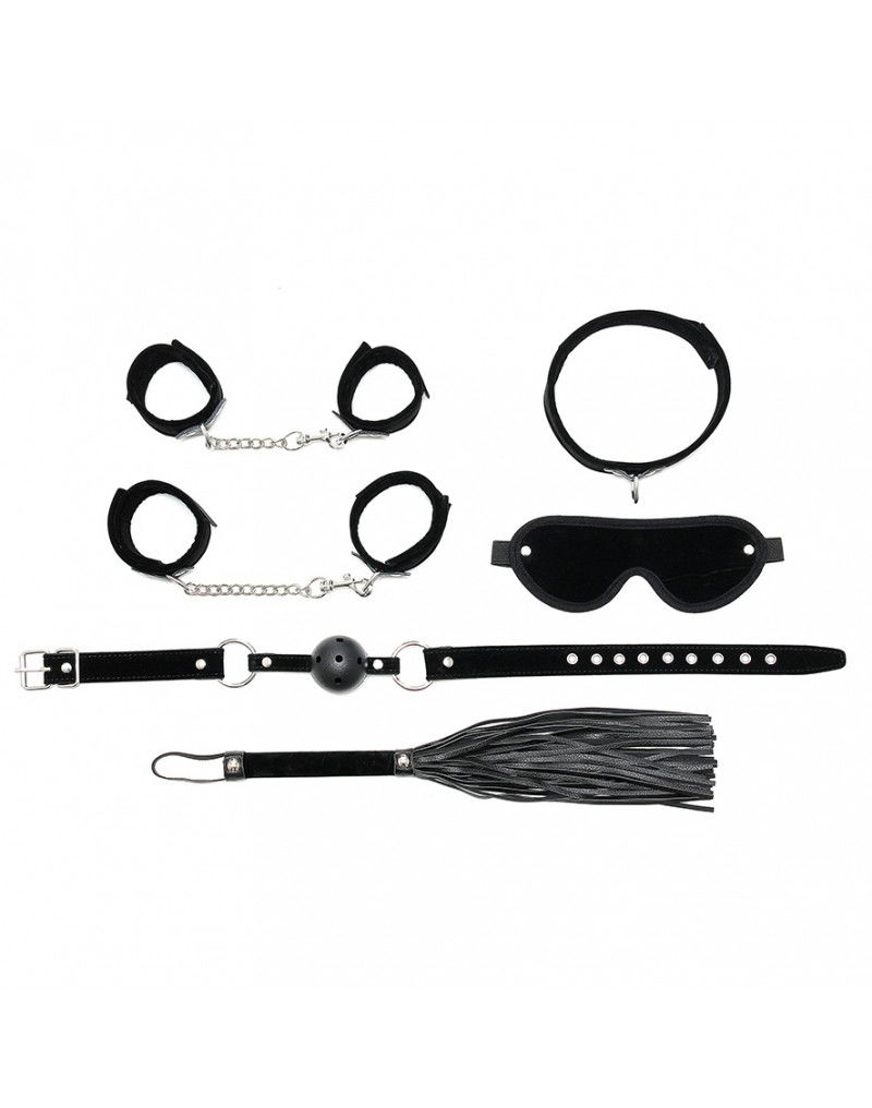 Rimba - Soft bondage starter set met klittenband Zwart - Afbeelding 3