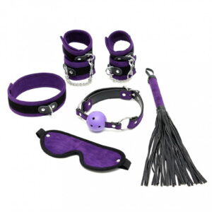 Rimba – Soft bondage starter set met klittenband Paars