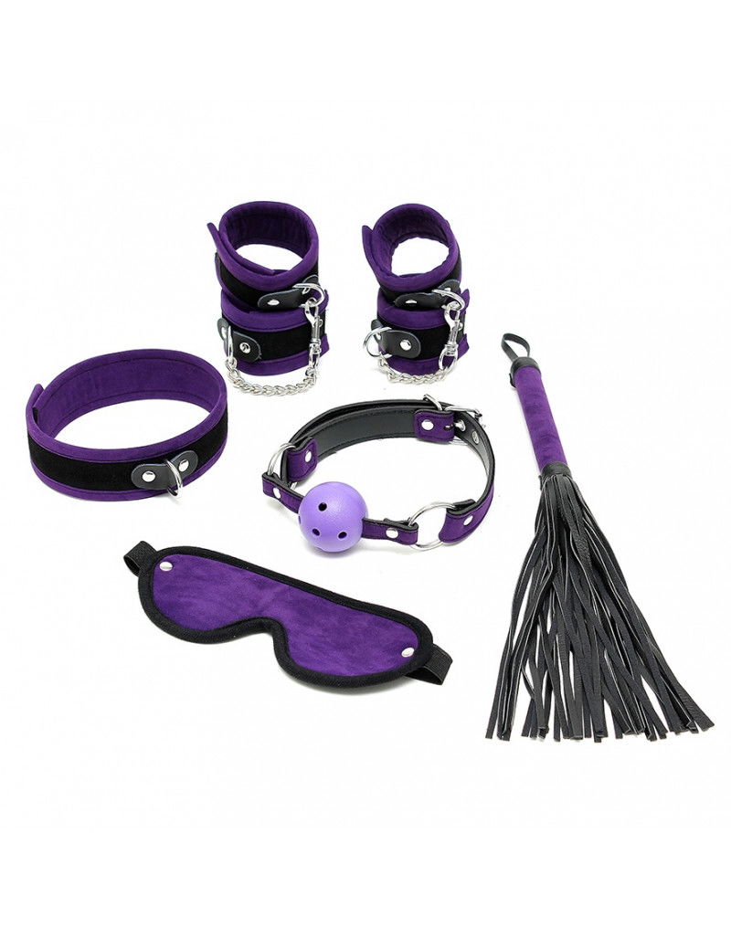 Rimba - Soft bondage starter set met klittenband Paars