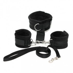 Rimba – Soft Bondage halsband met handboeien