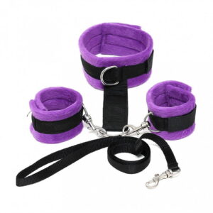 Rimba – Soft Bondage halsband met handboeien