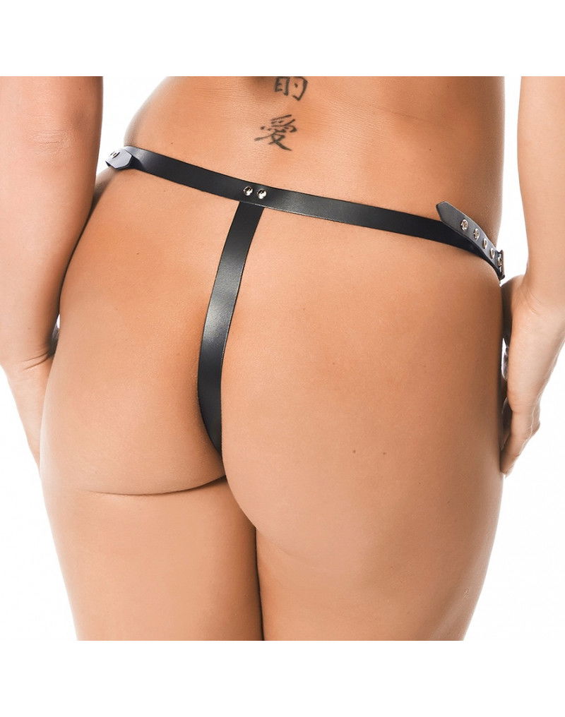 Rimba - Voorbind string met dildo (3.5 x 12 cm) - Afbeelding 2