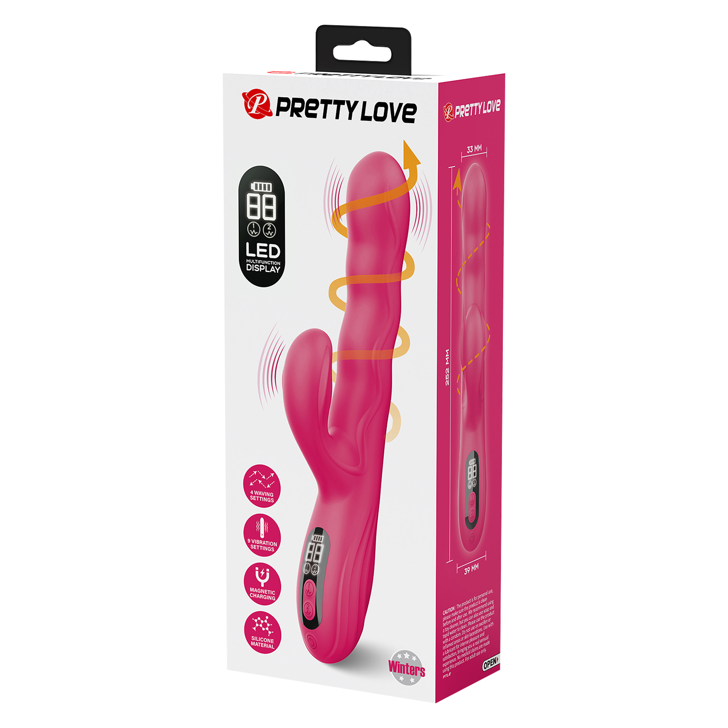 PL - Winters - Rabbit Vibrator - Roze - Afbeelding 7