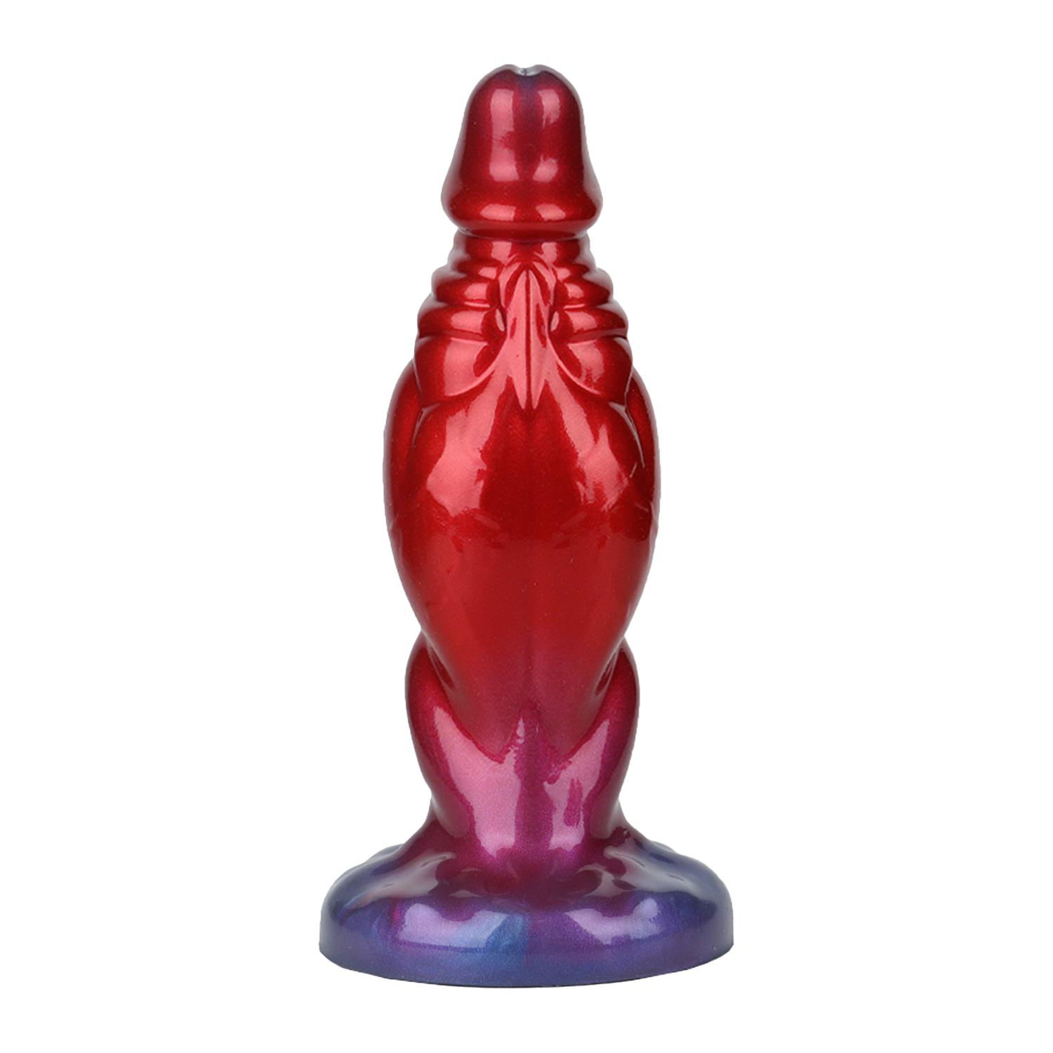 Power Monsters - Shadow Behemoth - Opblaasbare geribbelde monster dildo - 22 cm - Mix Color - Afbeelding 3