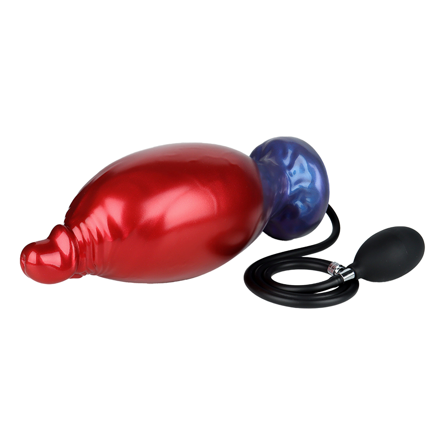 Power Monsters - Shadow Behemoth - Opblaasbare geribbelde monster dildo - 22 cm - Mix Color - Afbeelding 4