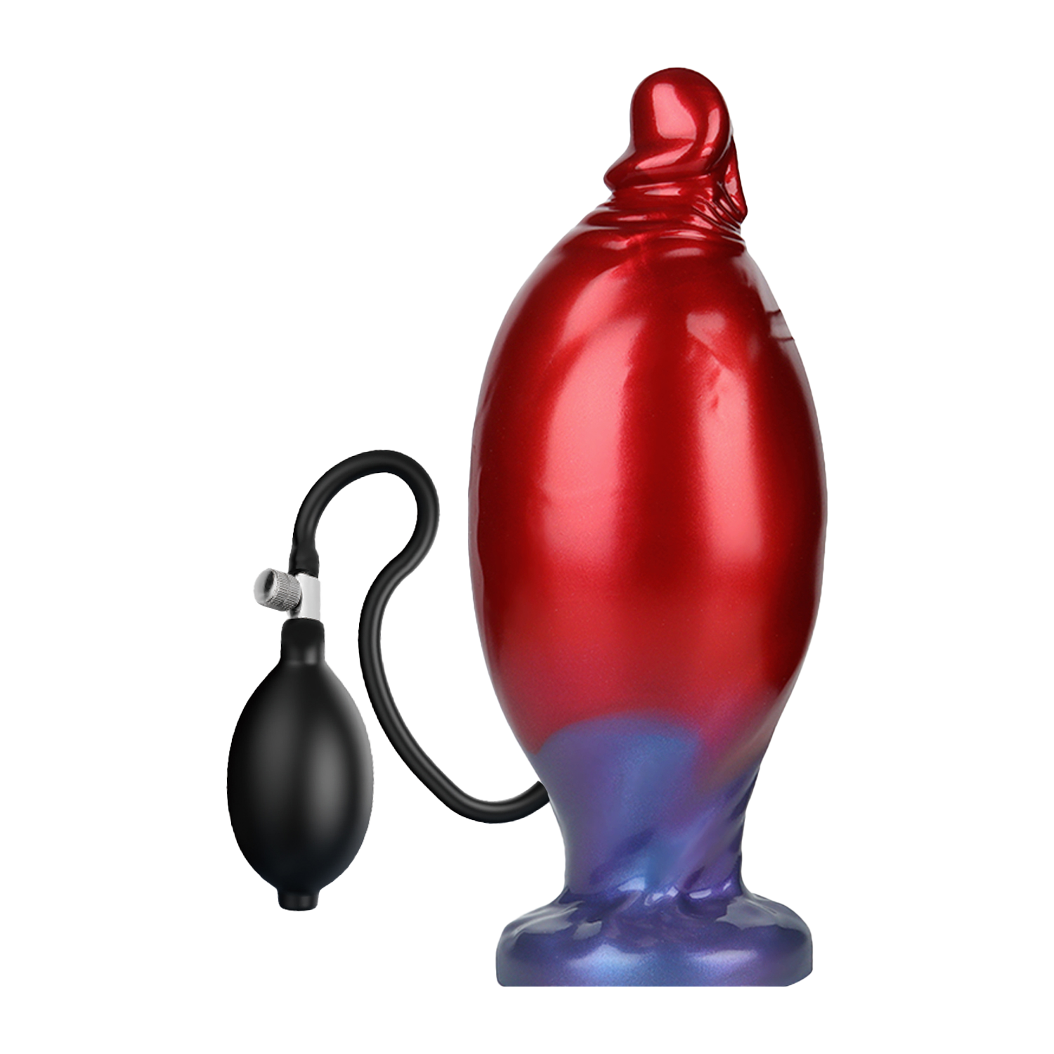 Power Monsters - Shadow Behemoth - Opblaasbare geribbelde monster dildo - 22 cm - Mix Color - Afbeelding 5