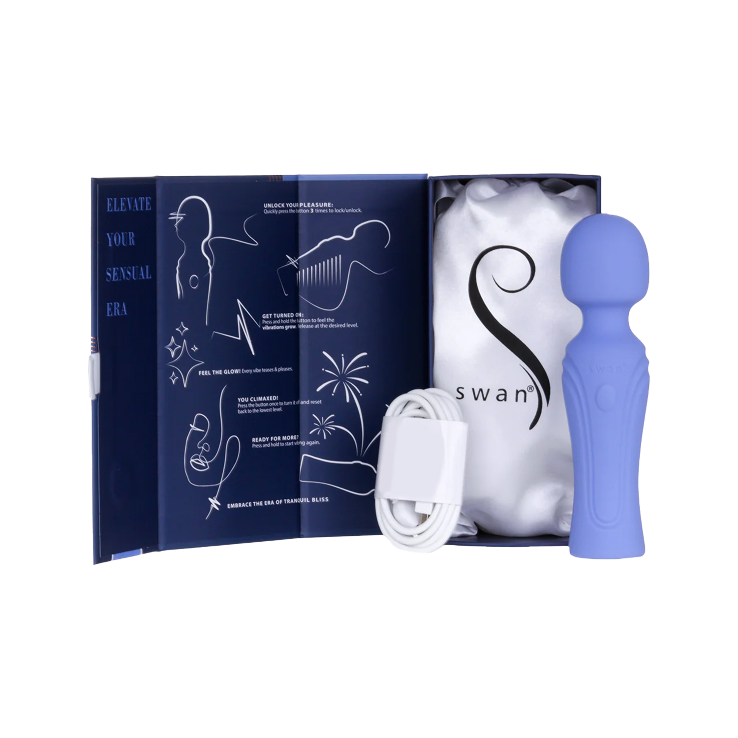 Swan - Era - Vibrerende mini-wand - Lila - Afbeelding 5