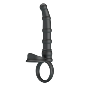 PL – Tatum – Anale vibrator met penisring – Zwart
