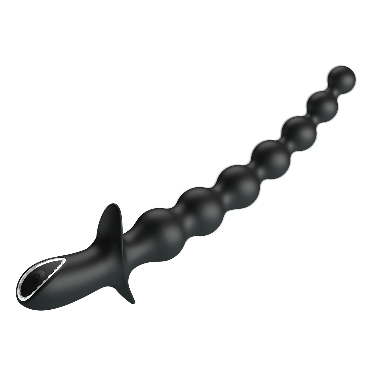 PL - Rigdon - Anale kralen vibratorplug - Zwart - Afbeelding 10