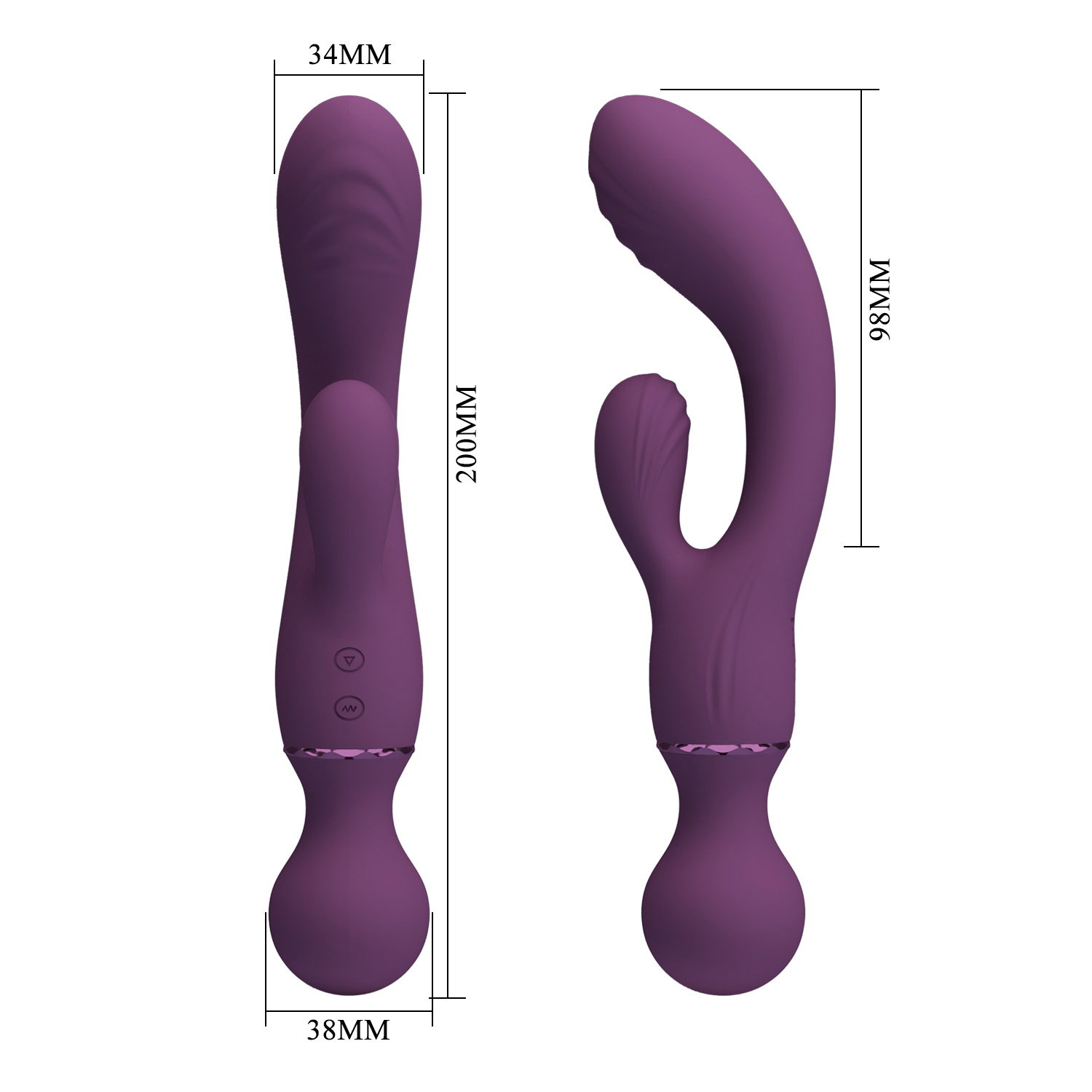 PL - Allrounder - Rabbit Vibrator - Bordeauxrood - Afbeelding 8