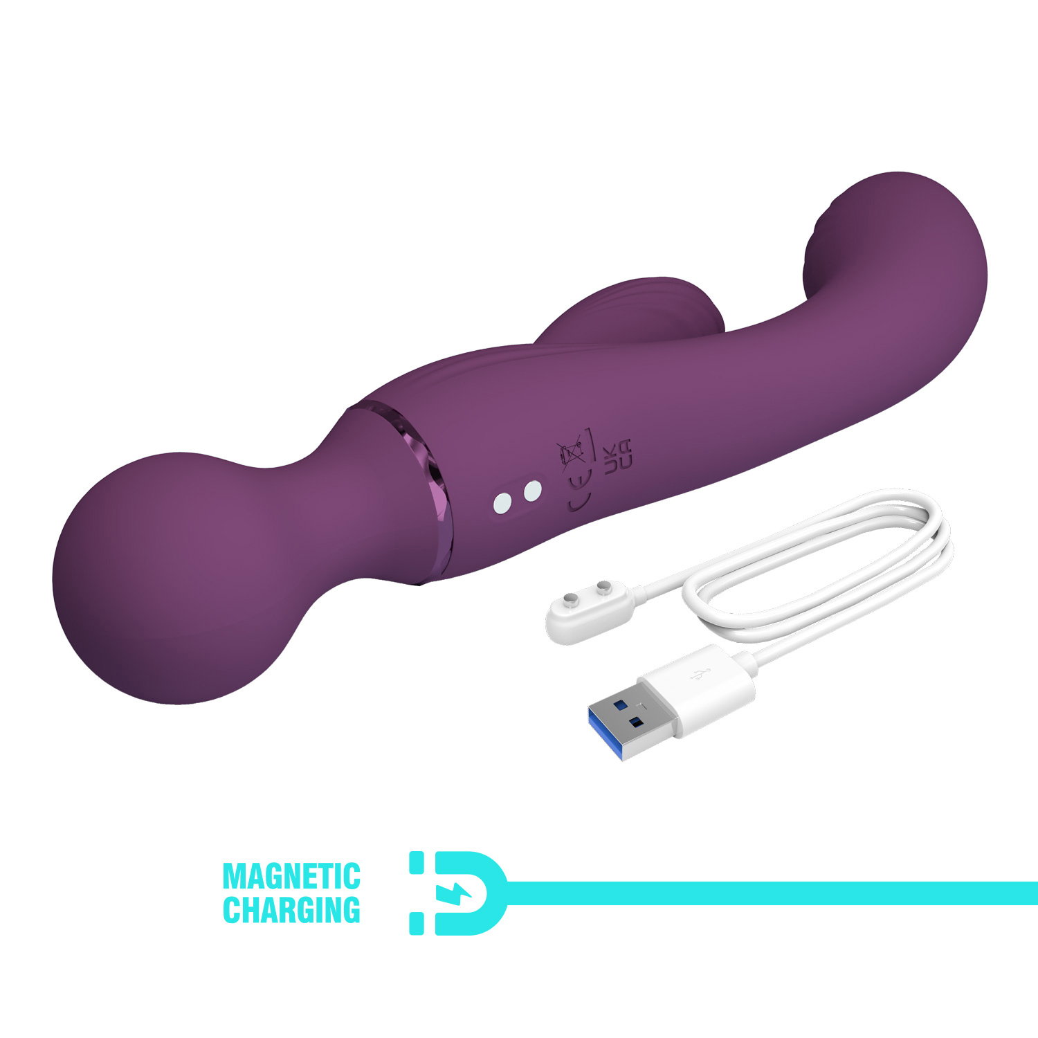 PL - Allrounder - Rabbit Vibrator - Bordeauxrood - Afbeelding 9