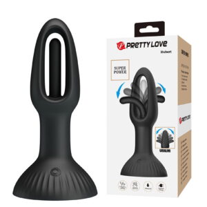 PL – Hubert – Anale wiggling vibrator – Zwart