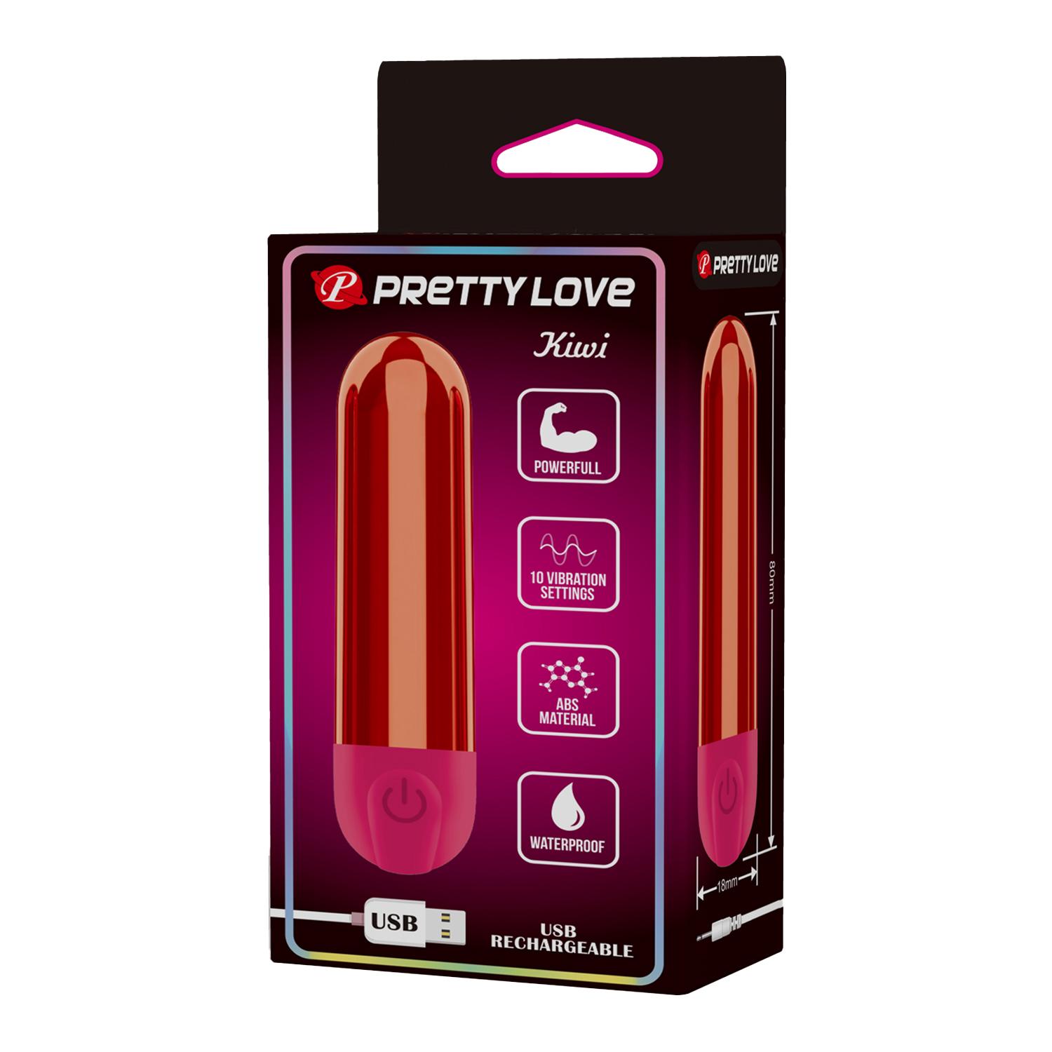 PL - Kiwi - Bullet Vibrator - Rood - Afbeelding 6