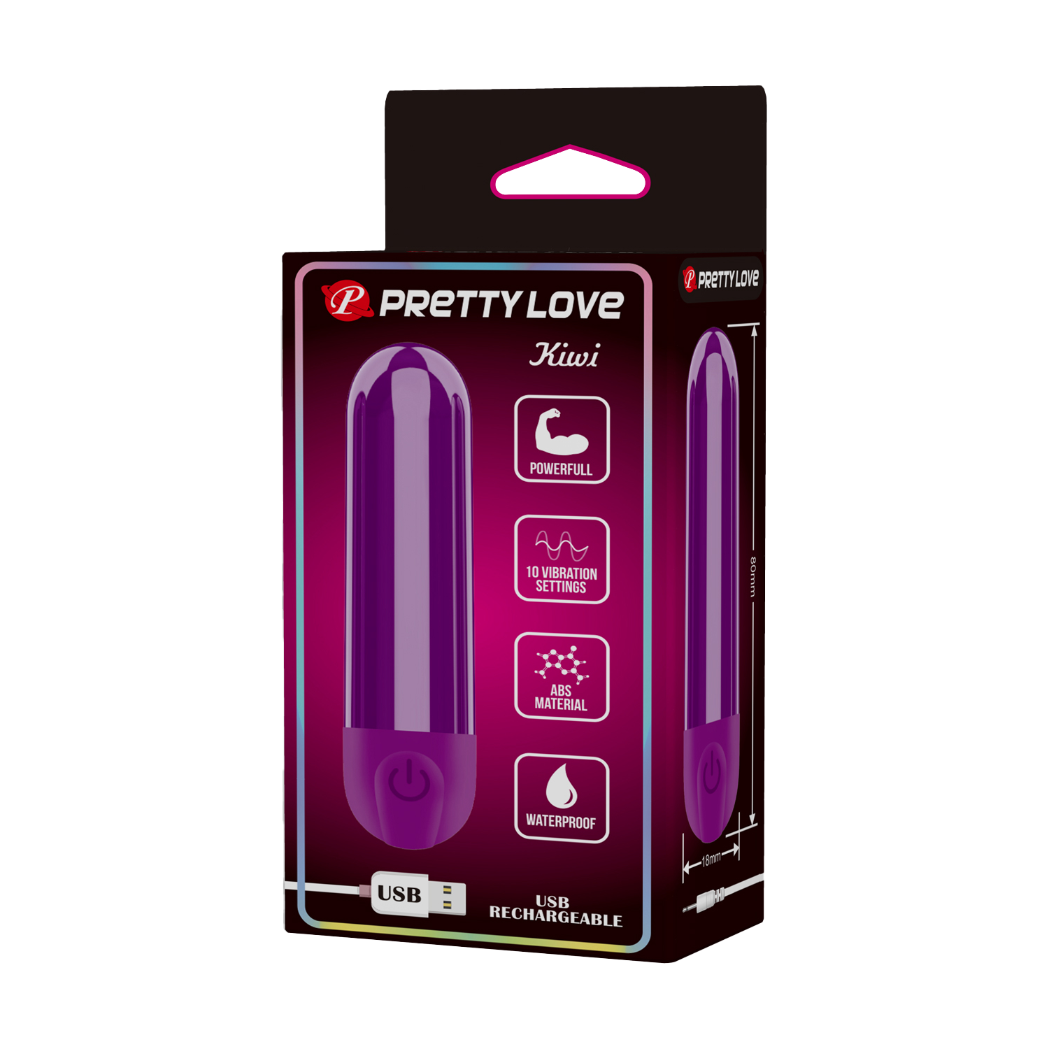 PL - Kiwi - Bullet Vibrator - Paars - Afbeelding 6