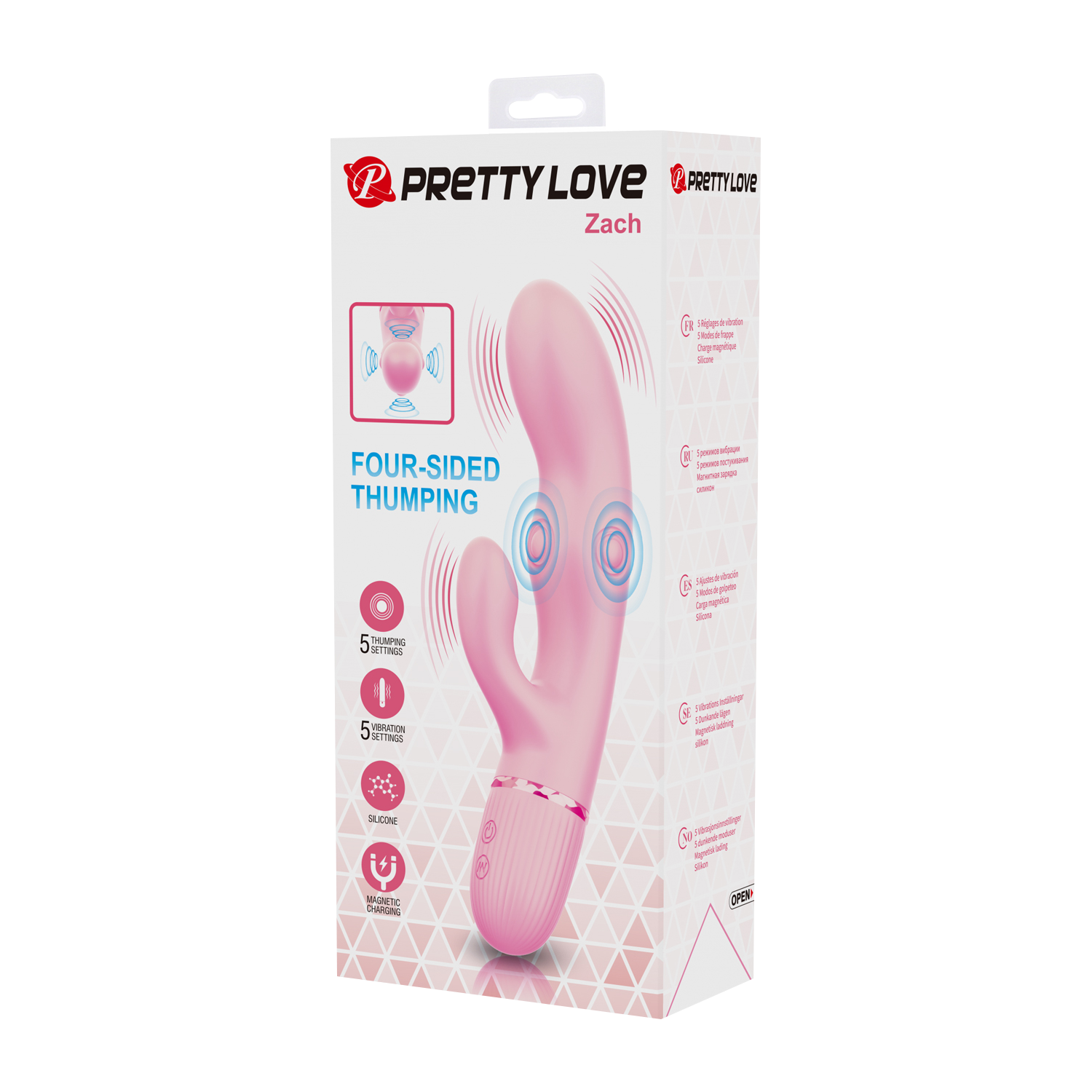 PL - Zach - Rabbit Vibrator - Roze - Afbeelding 7