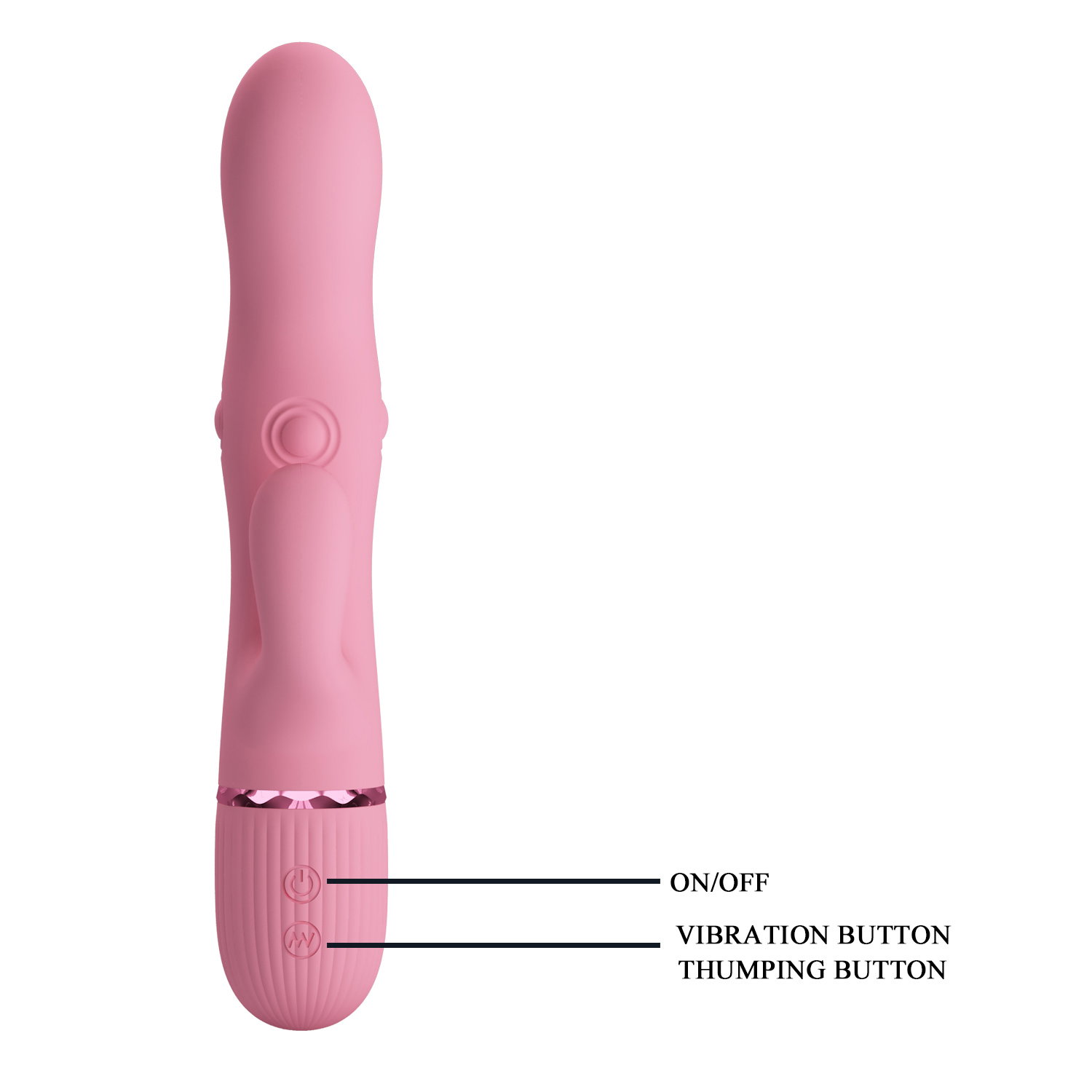 PL - Zach - Rabbit Vibrator - Roze - Afbeelding 8