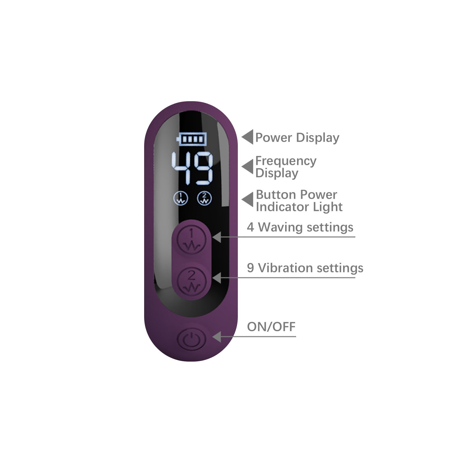 PL - Dee - Rabbit Vibrator - Bordeauxrood - Afbeelding 10