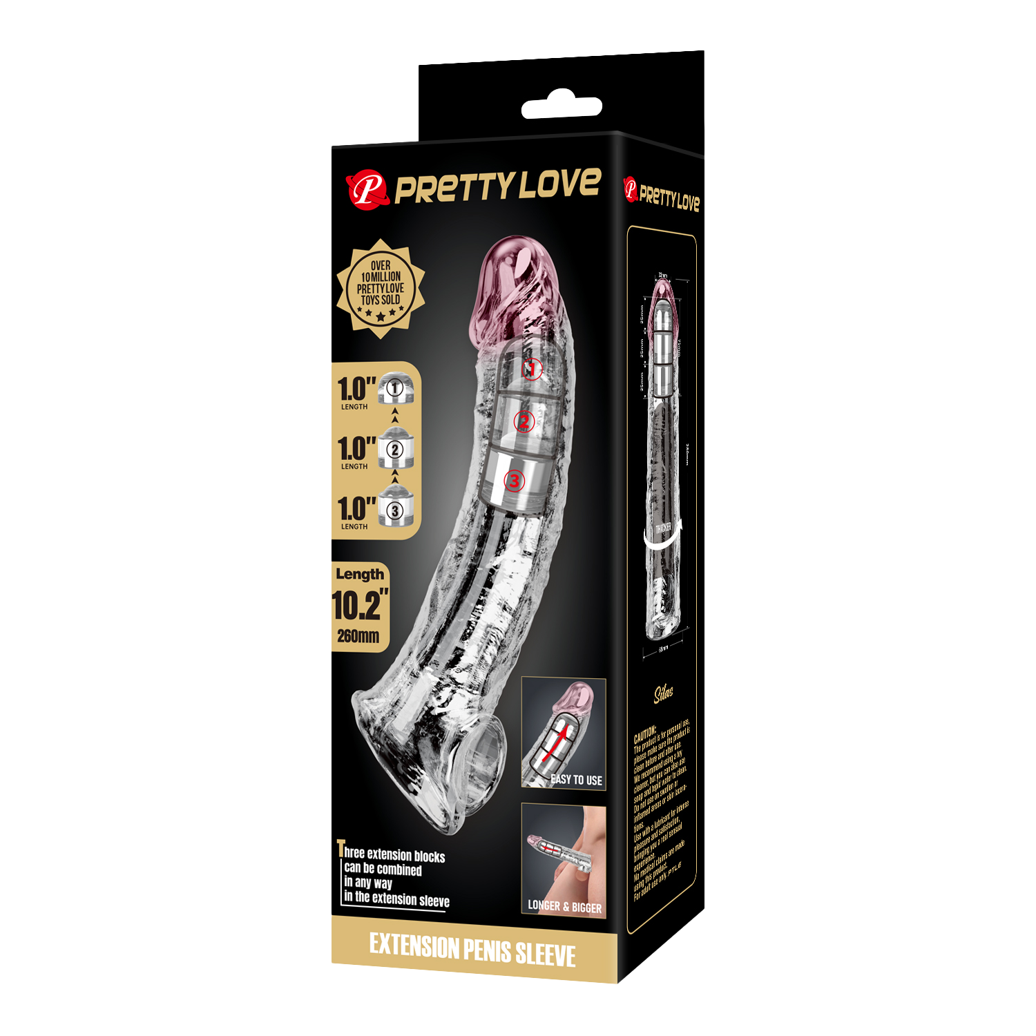 PL - Verlengstuk voor penis - 26 cm - Transparant - Afbeelding 9