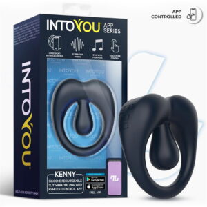 IY – Kenny – Penisring met clitorisstimulator en app-bediening – Night Blue