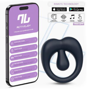 IY – Kenny – Penisring met clitorisstimulator en app-bediening – Night Blue