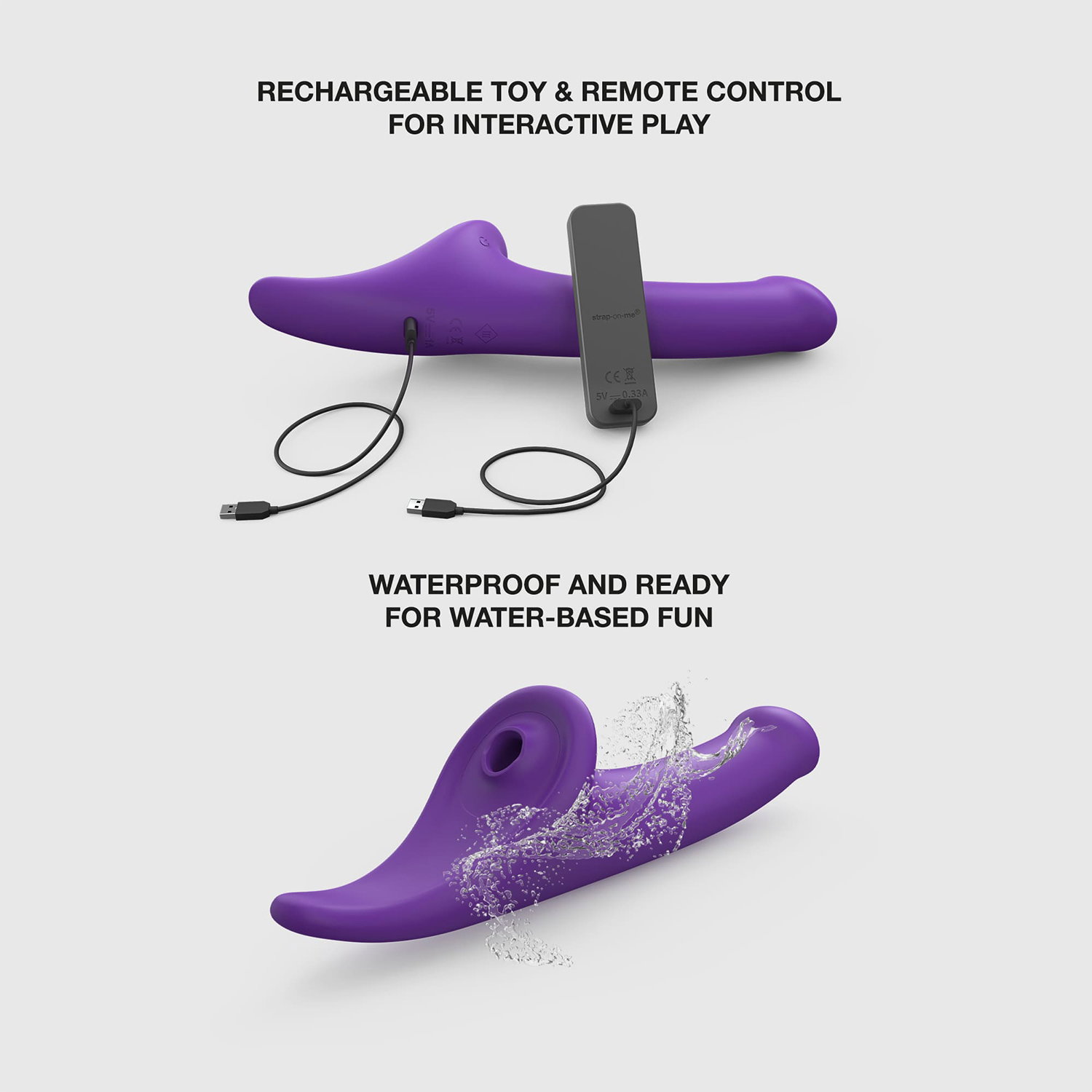 Strap-On-Me – Multi Orgasme Dildo – Maat S – Paars - Afbeelding 7